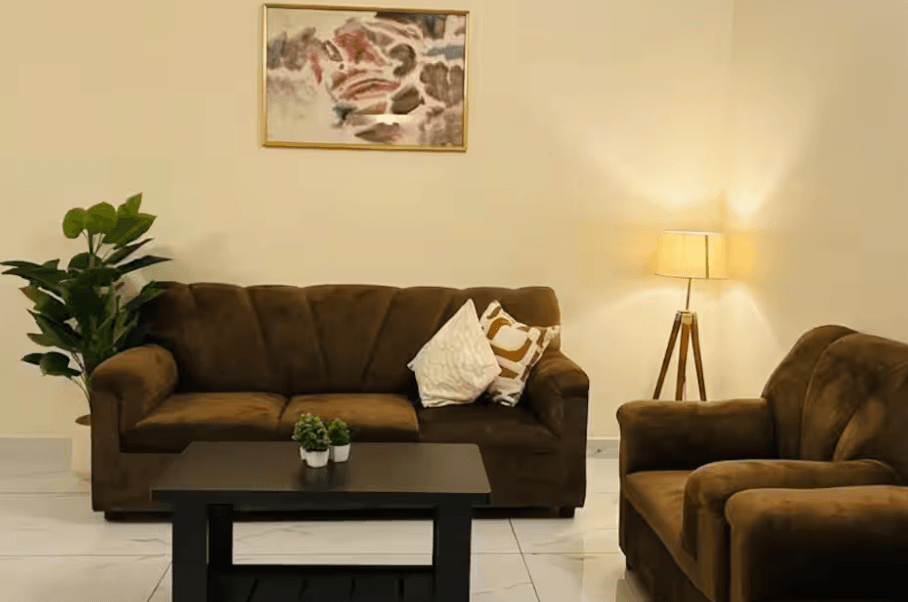 Warm living room at Florants Residence